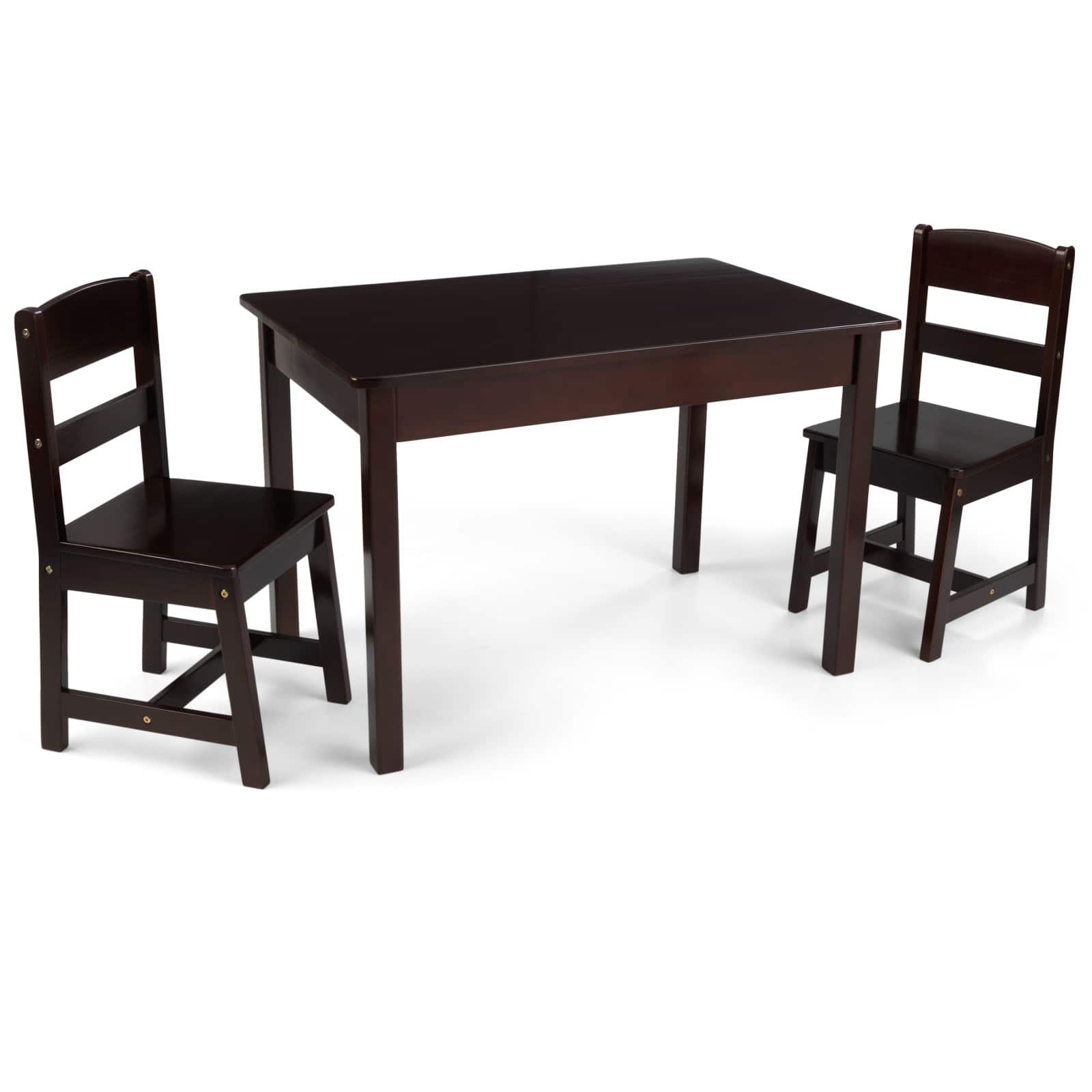 KidKraft Espresso Rectangle Table &#x26; 2 Chair Set