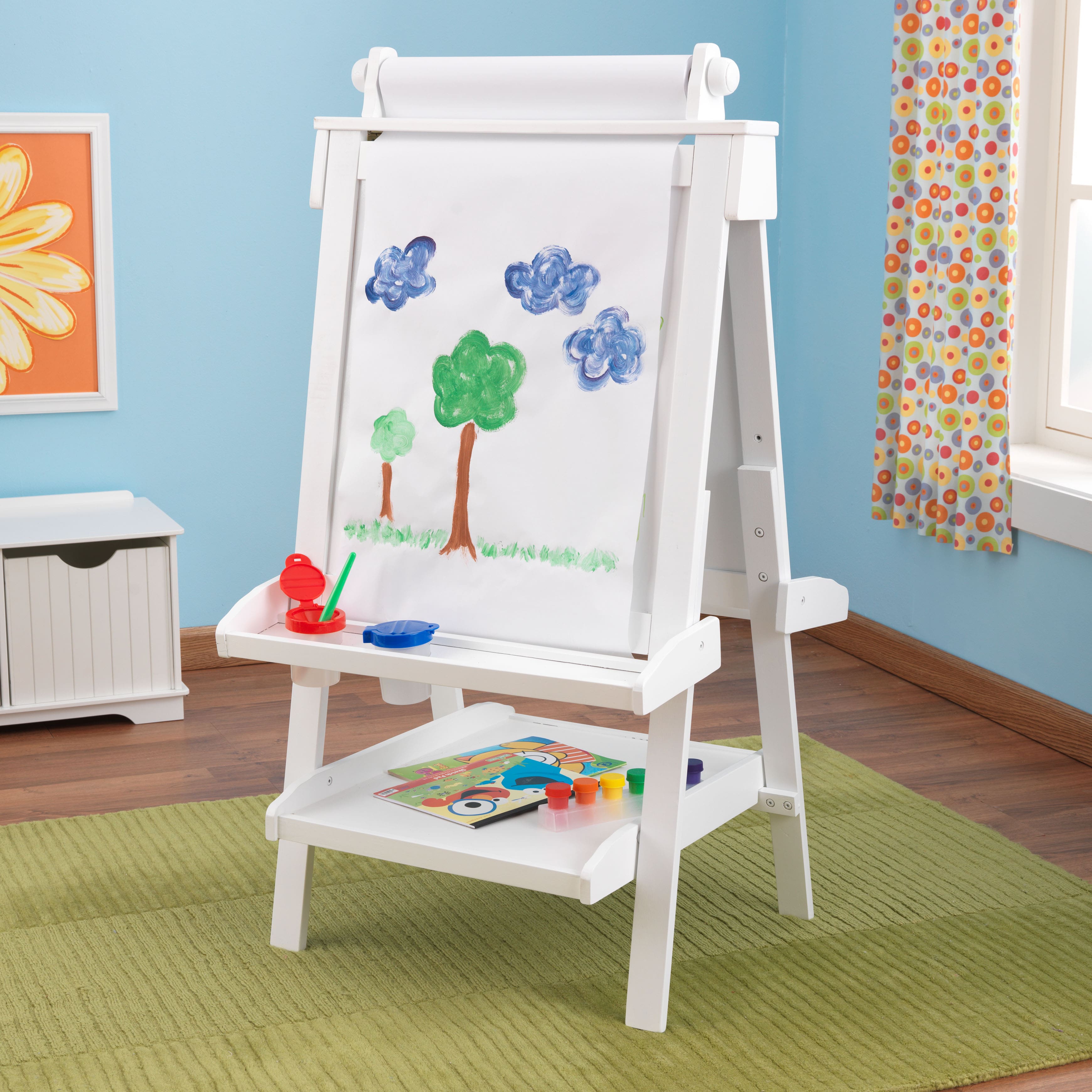 KidKraft Deluxe Wood Easel with Paper Roll