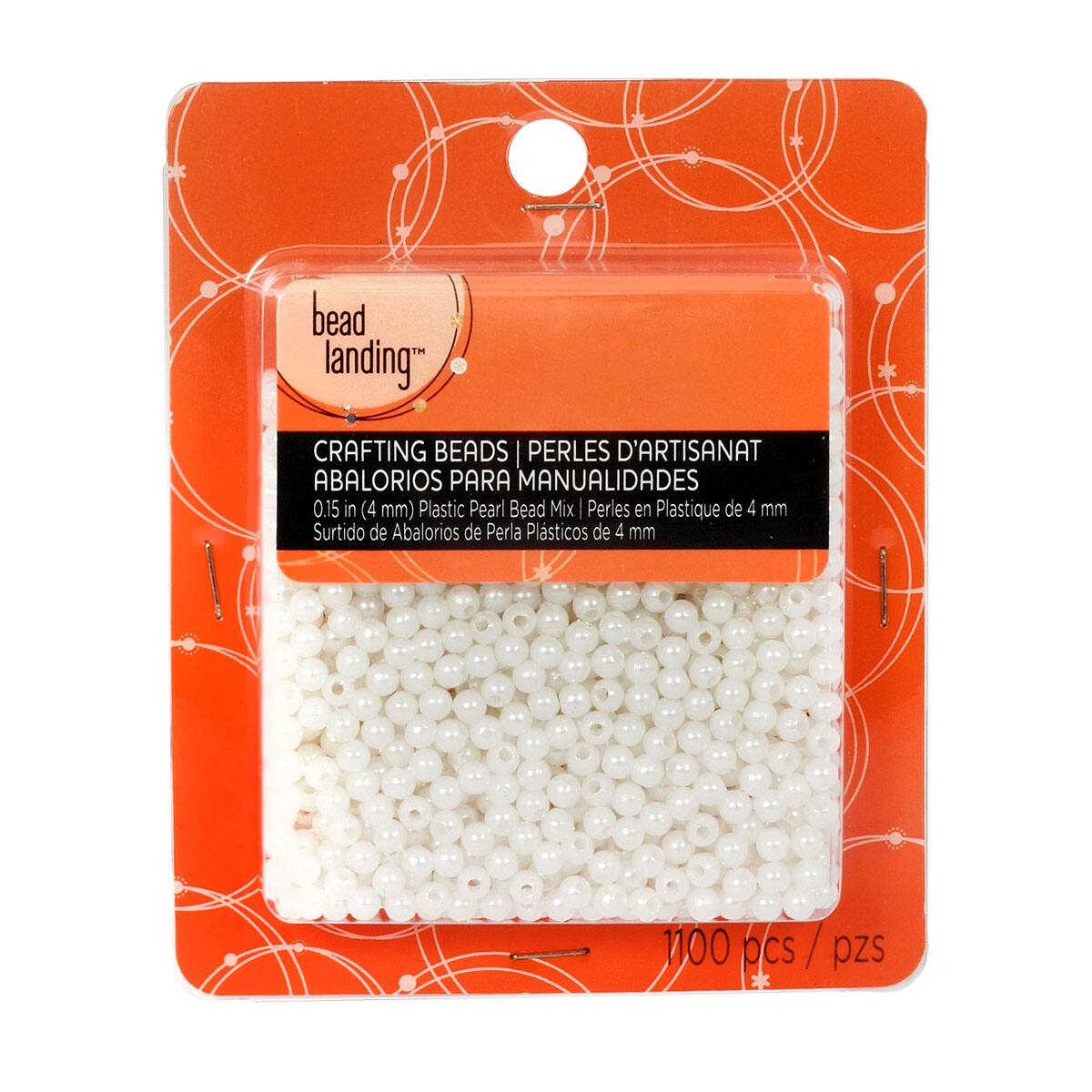 White Round Pearl Beads by Bead Landing&#x2122;