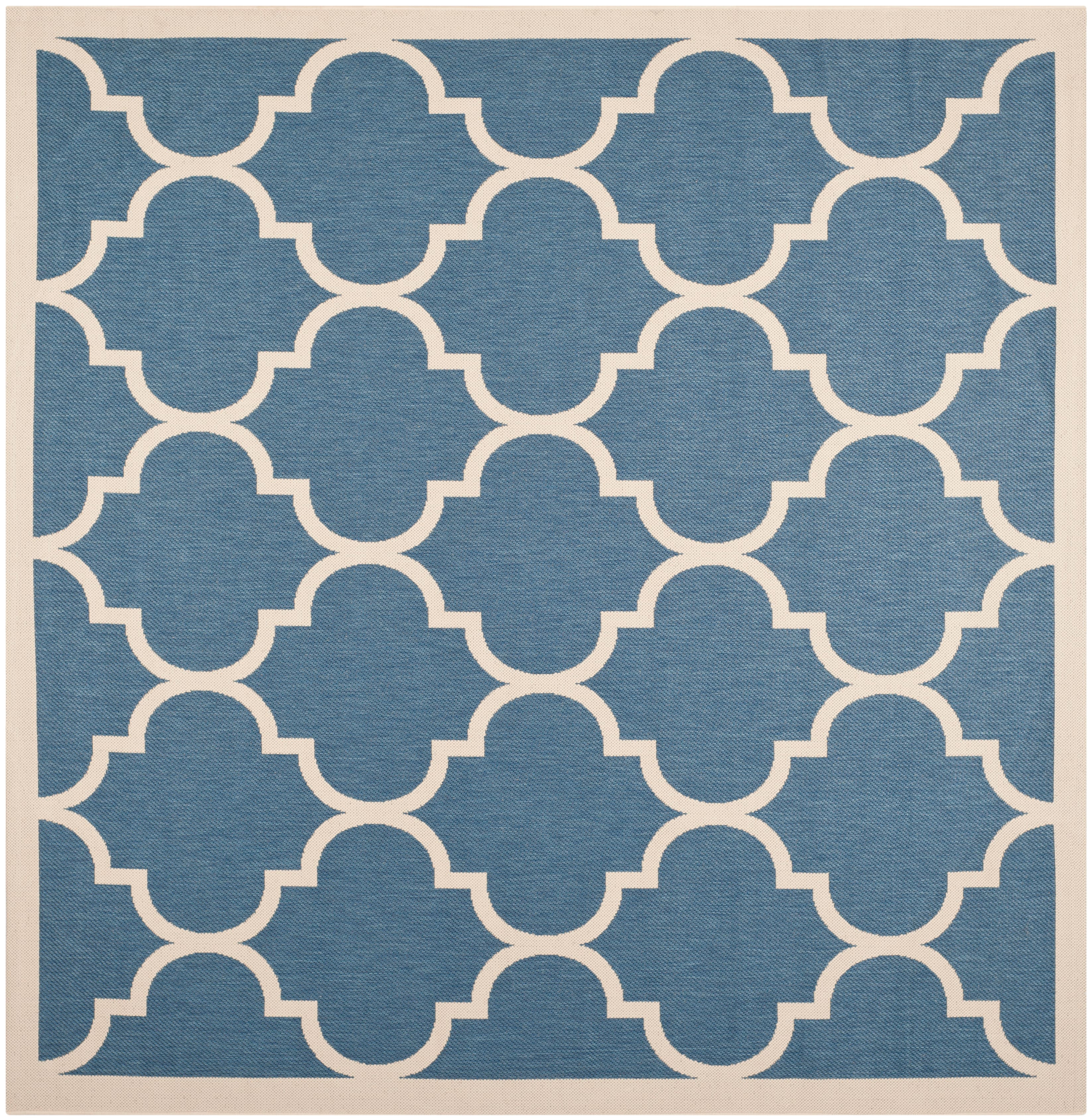 Courtyard Quatrefoil 4' X 4' Square Area Rug