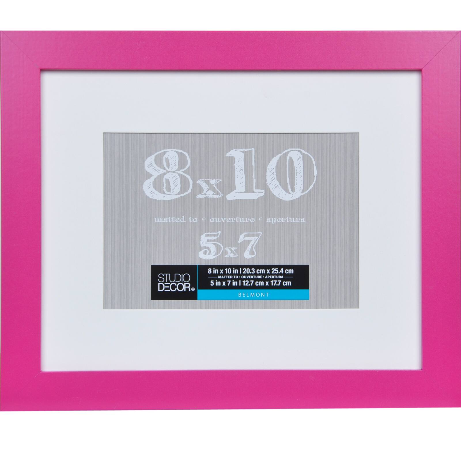 Picture Frame Mat 8x10 for 5x7 photo Rose Pink Hot Pink mats SET