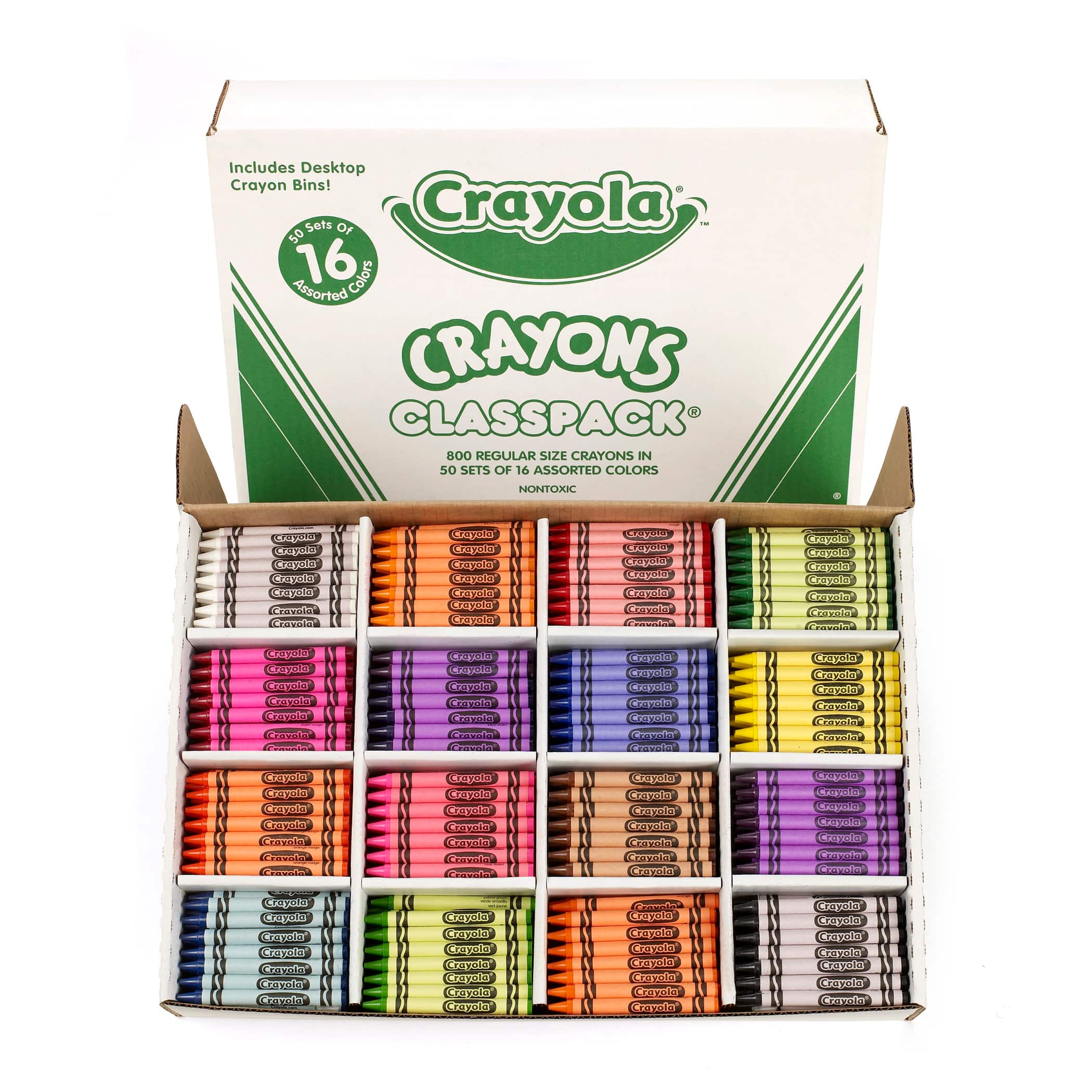 6 Packs: 800 ct. (4,800 total) Crayola® Crayon 16 Color Classpack®