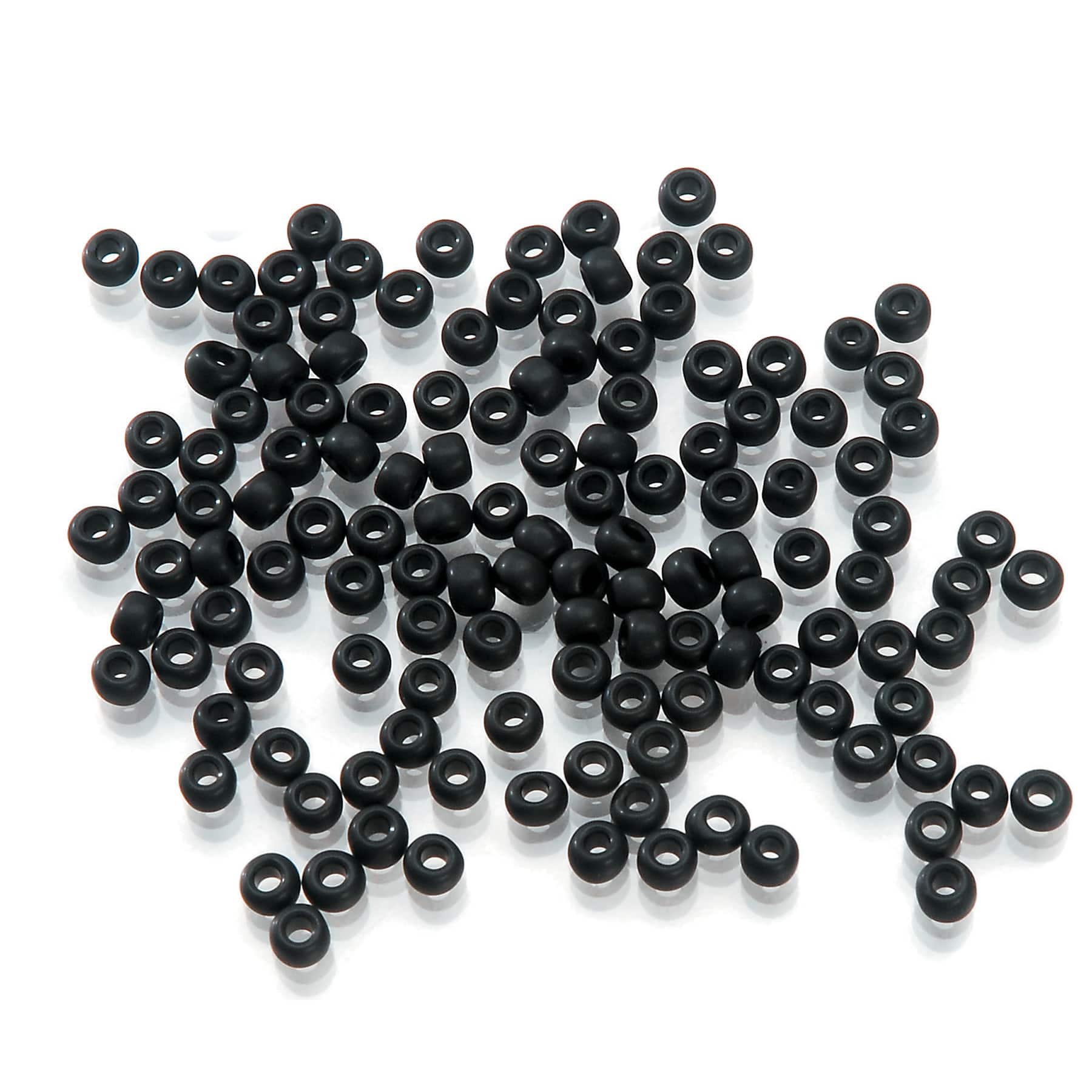 12 Pack: Toho&#xAE; Matte Black Japanese Glass Beads, 6/0