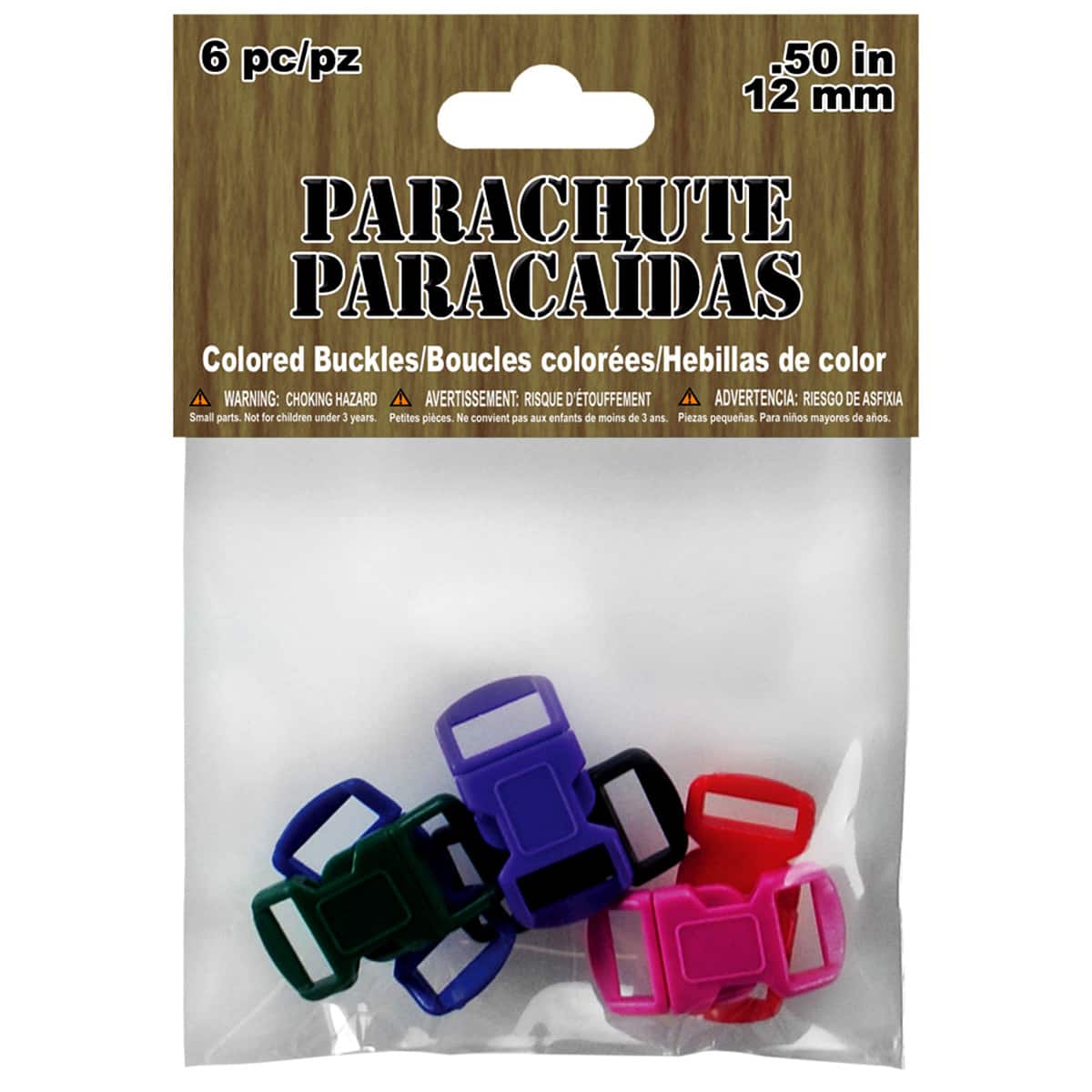 Parachute Cord Buckles, 12mm