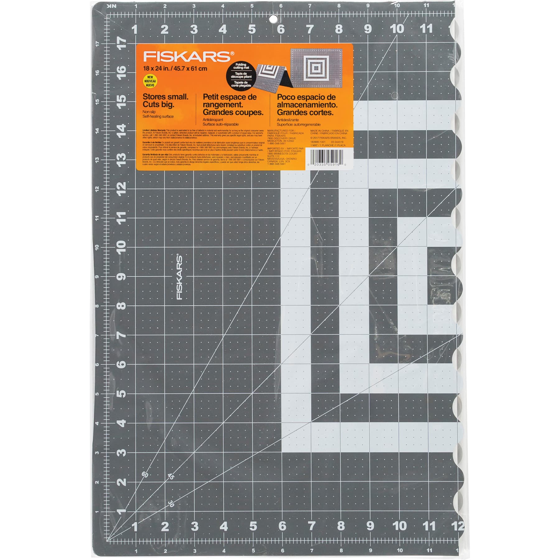 Fiskars® Folding Cutting Mat, 18" x 24"