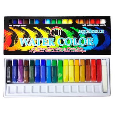 Yasutomo NIJI Watercolor Pencils - 36 Colors | Dry Or Wet Use For Art & Sketching