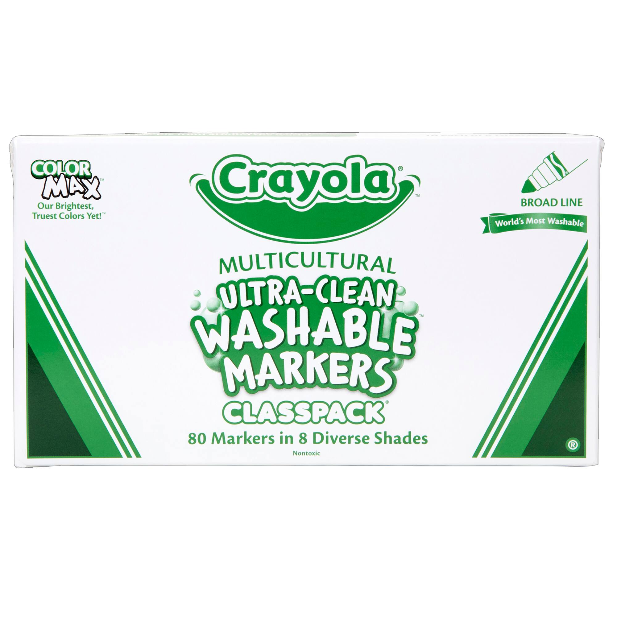 Crayola&#xAE; Classpack&#xAE; Multicultural Ultra-Clean Washable Markers, Pack of 80