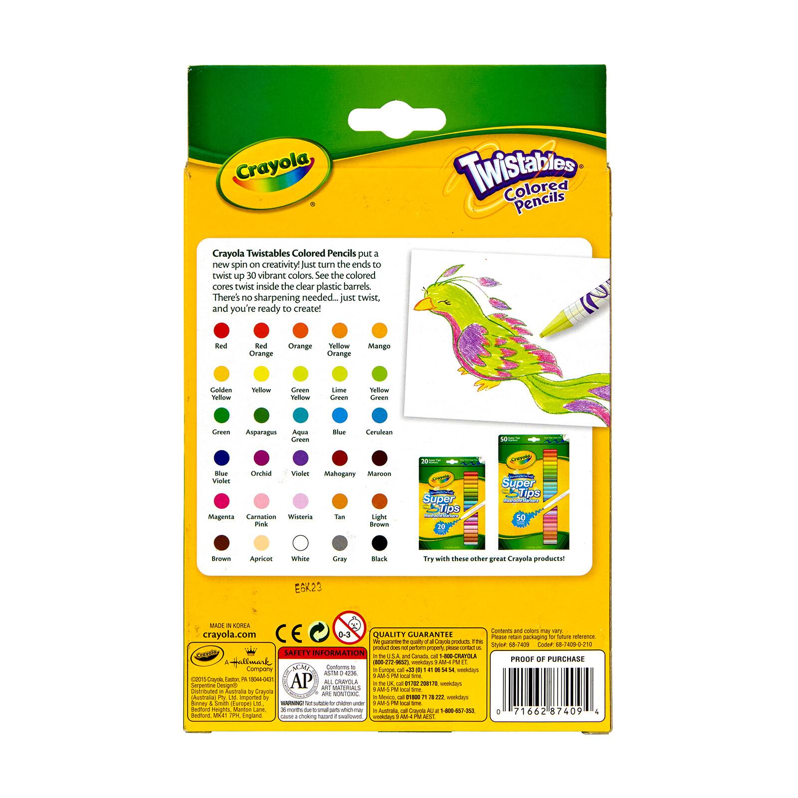 12 Packs: 30 ct. (360 total) Crayola® Twistables Colored Pencils
