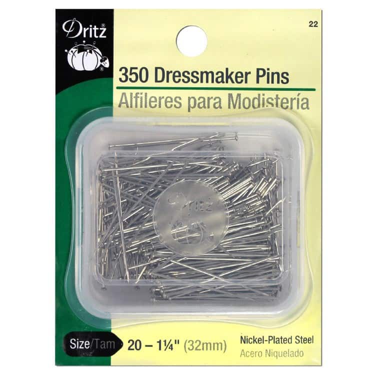 Dressmaker Pins and Supplies: Size 20 Dressmaker Straight Pin
