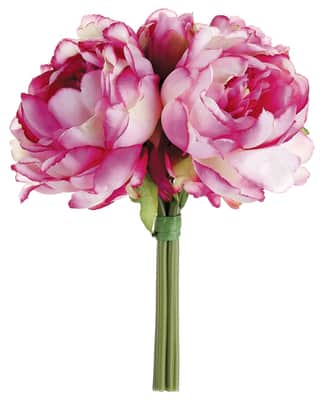アンティーク雑貨 peony1919 Dark Pink & White Peony Bouquet | Michaels