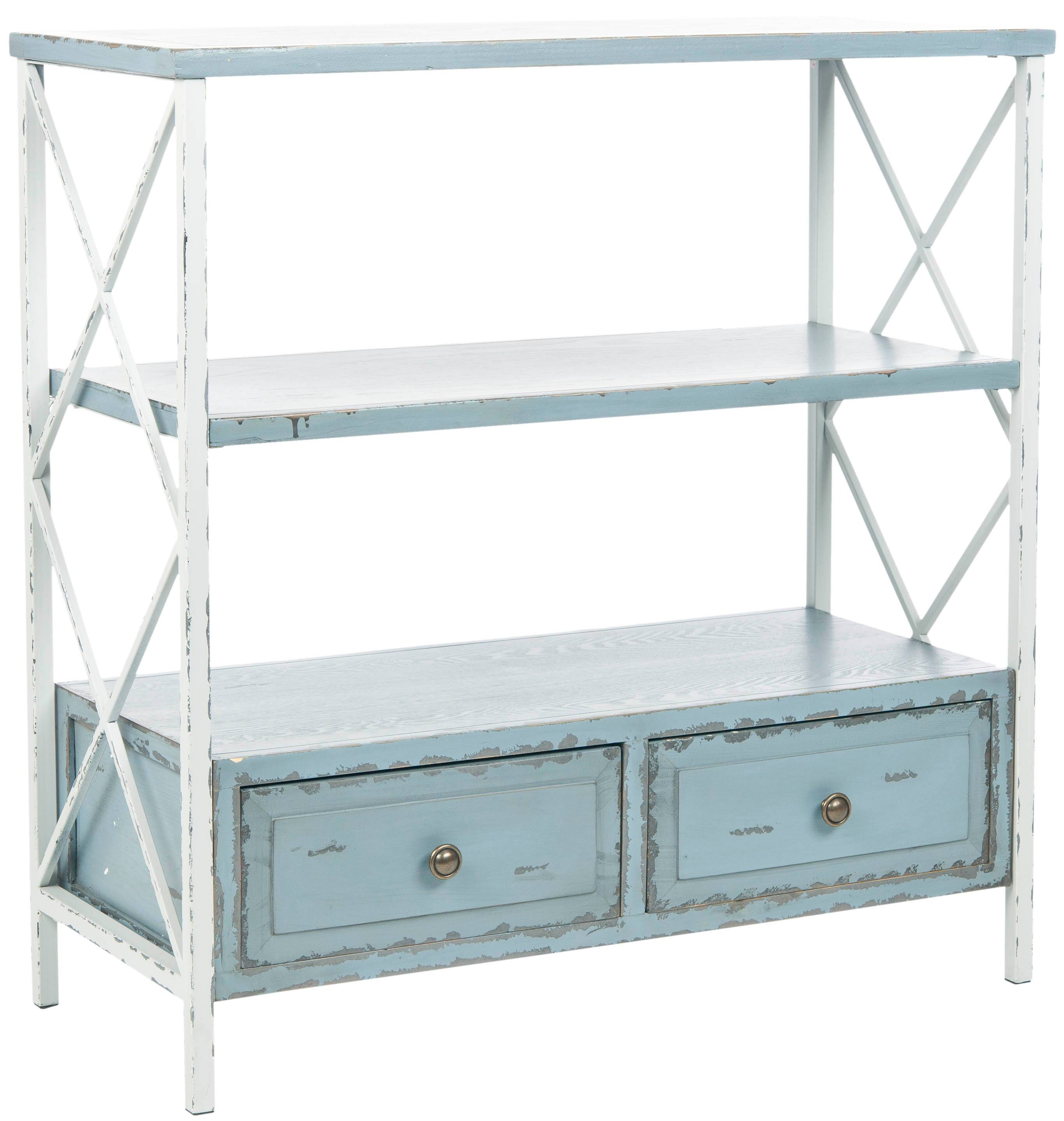 Chandra Console in Pale Blue & White Smoke