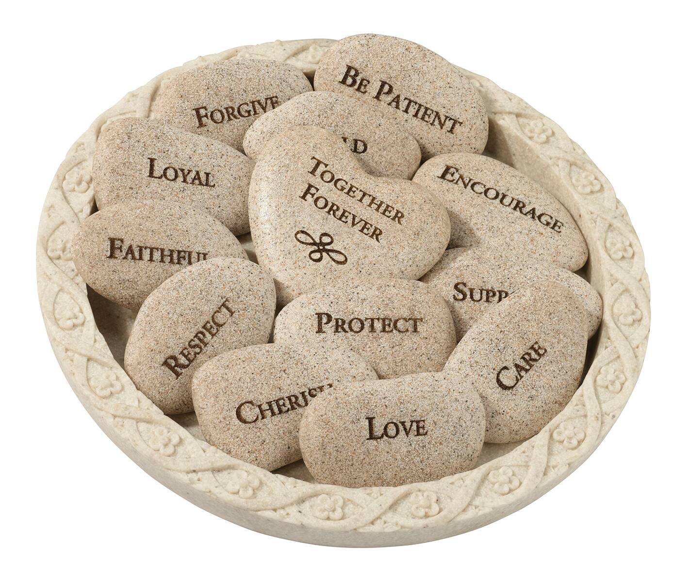 Lillian Rose Vow Stones with Plate | Michaels®