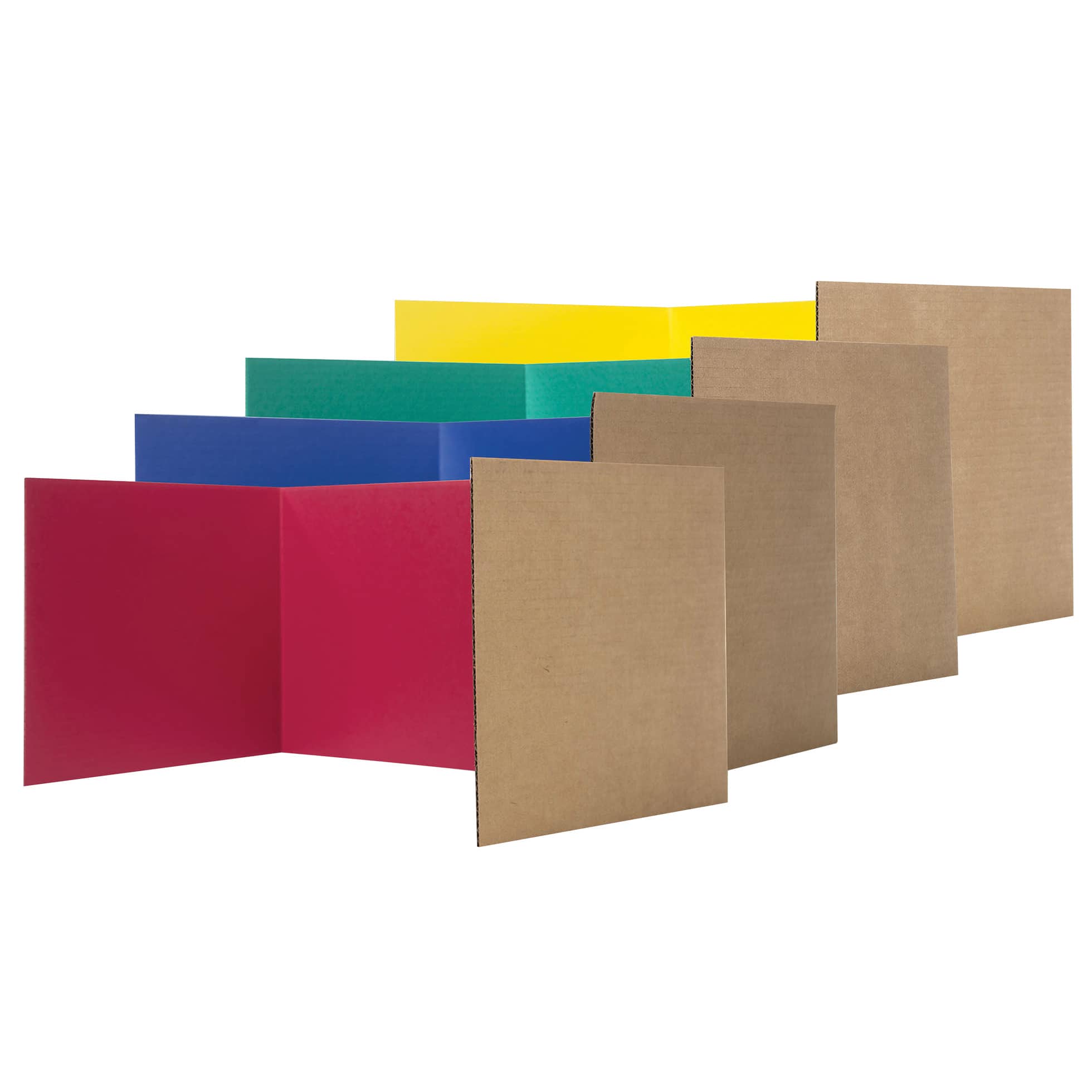 Assorted Colors Class Privacy Shields, Pack of 24