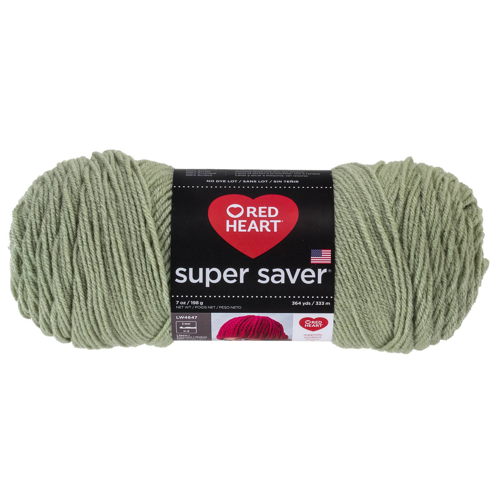 Crafts Light Sage Red Heart Super Saver Yarn Yarn