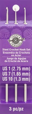 Steel Crochet Hook Set by Loops & Threads®, 1/7/10 image
