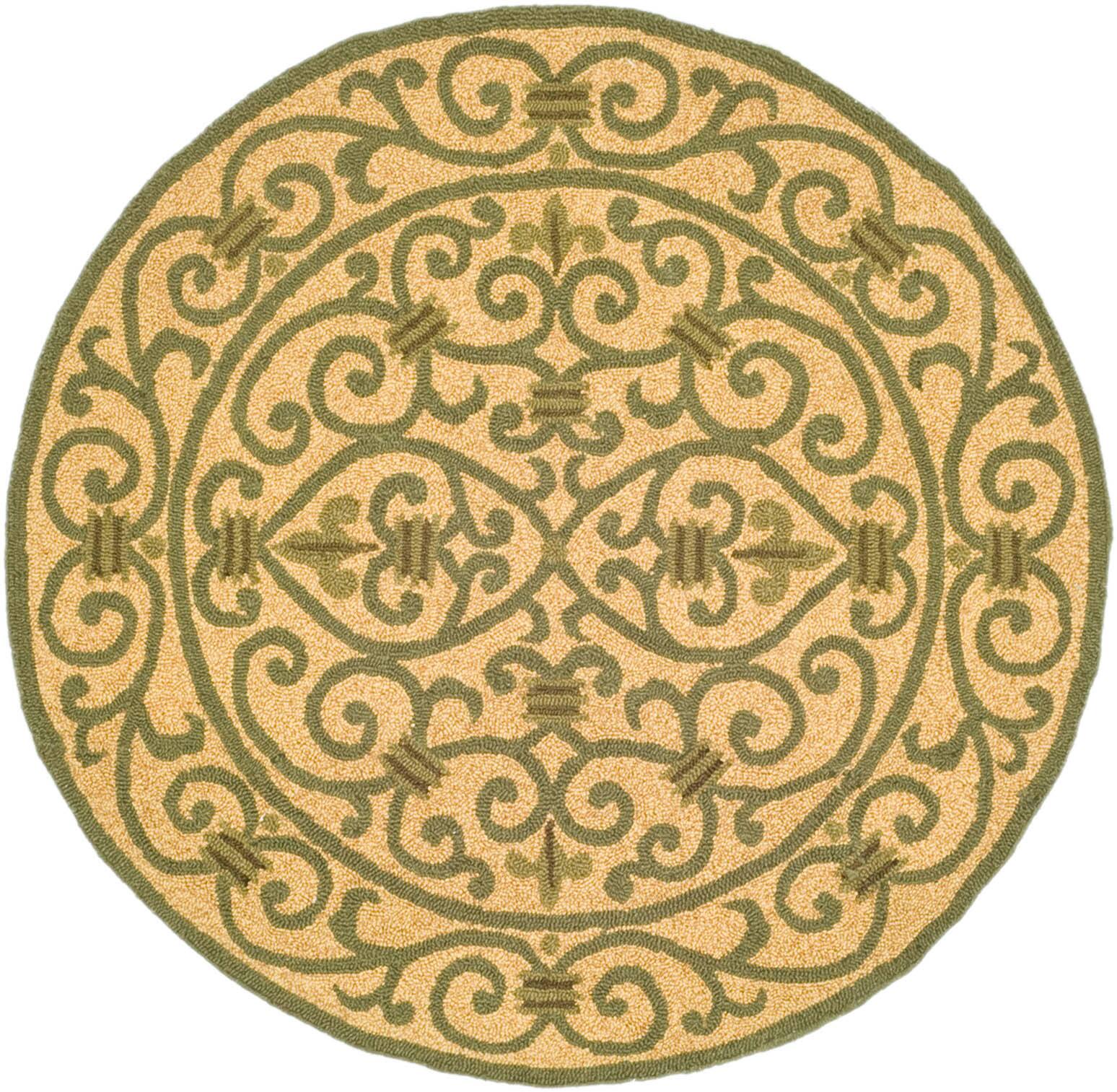 Chelsea Scrollwork 3' X 3' Round Area Rug
