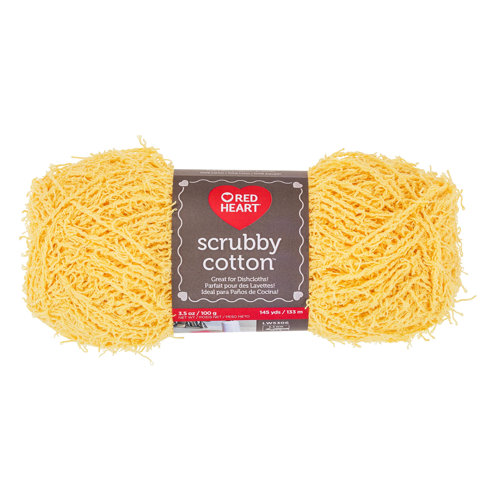 Red Heart&#xAE; Scrubby Cotton Solid Yarn