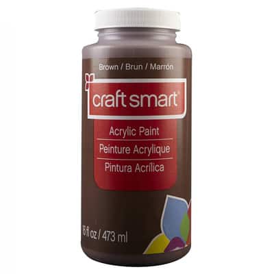 16oz. Matte Acrylic Paint by Craft Smart®, Color: Brown | Michaels