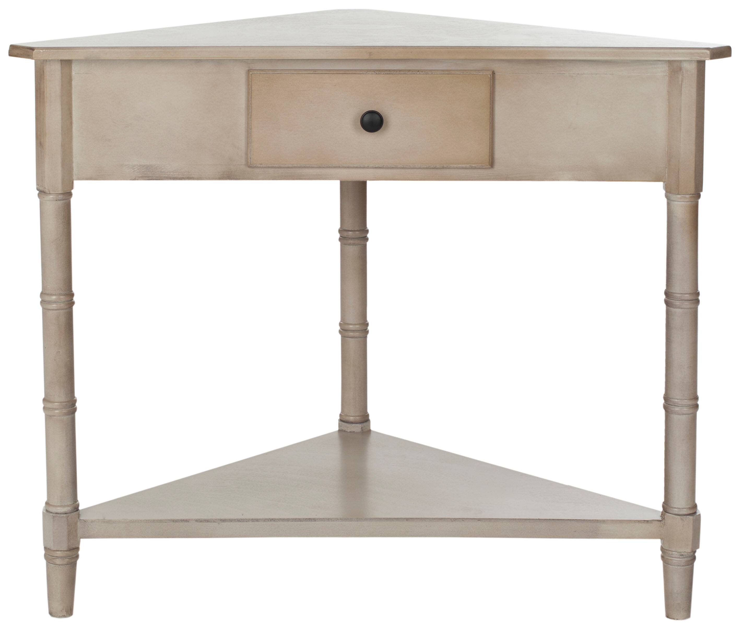 Gomez Corner Table in Vintage Grey