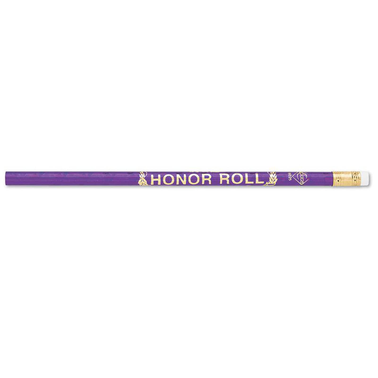 J.R. Moon Pencil Co. Honor Roll Glitz Pencils 12 Per Pack - 12 Packs