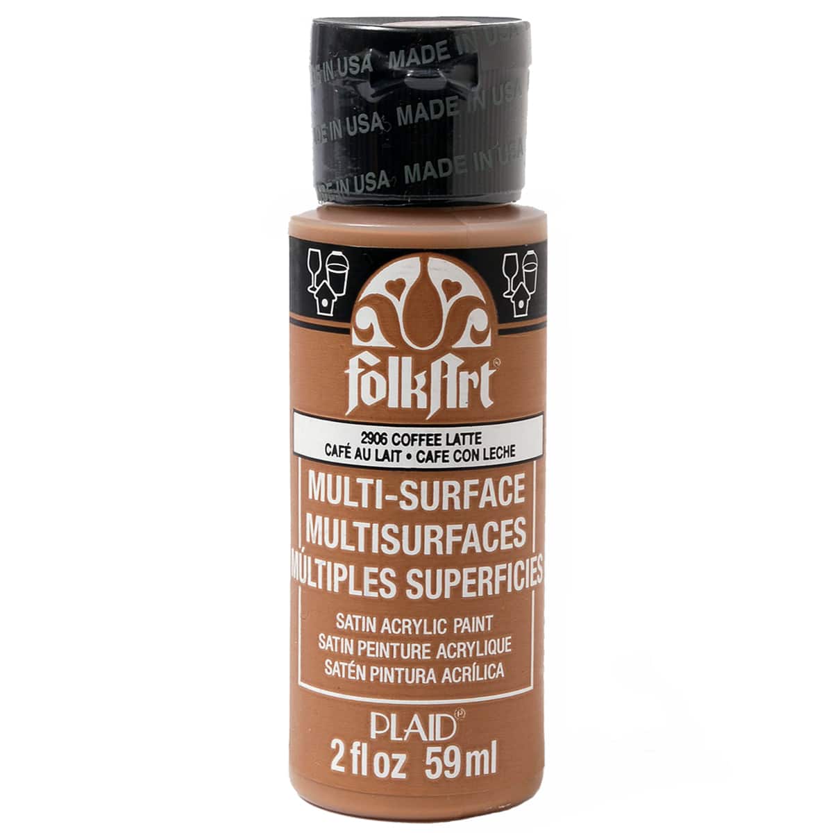 12 Pack: FolkArt® Multi-Surface Satin Acrylic Paint, 2oz.