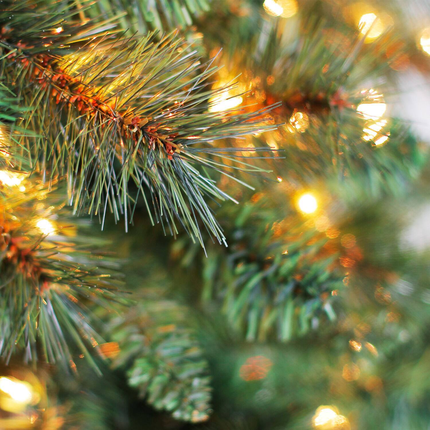 7ft Pre Lit Willow Pine Artificial Christmas Tree Clear Lights By Ashland Michaels