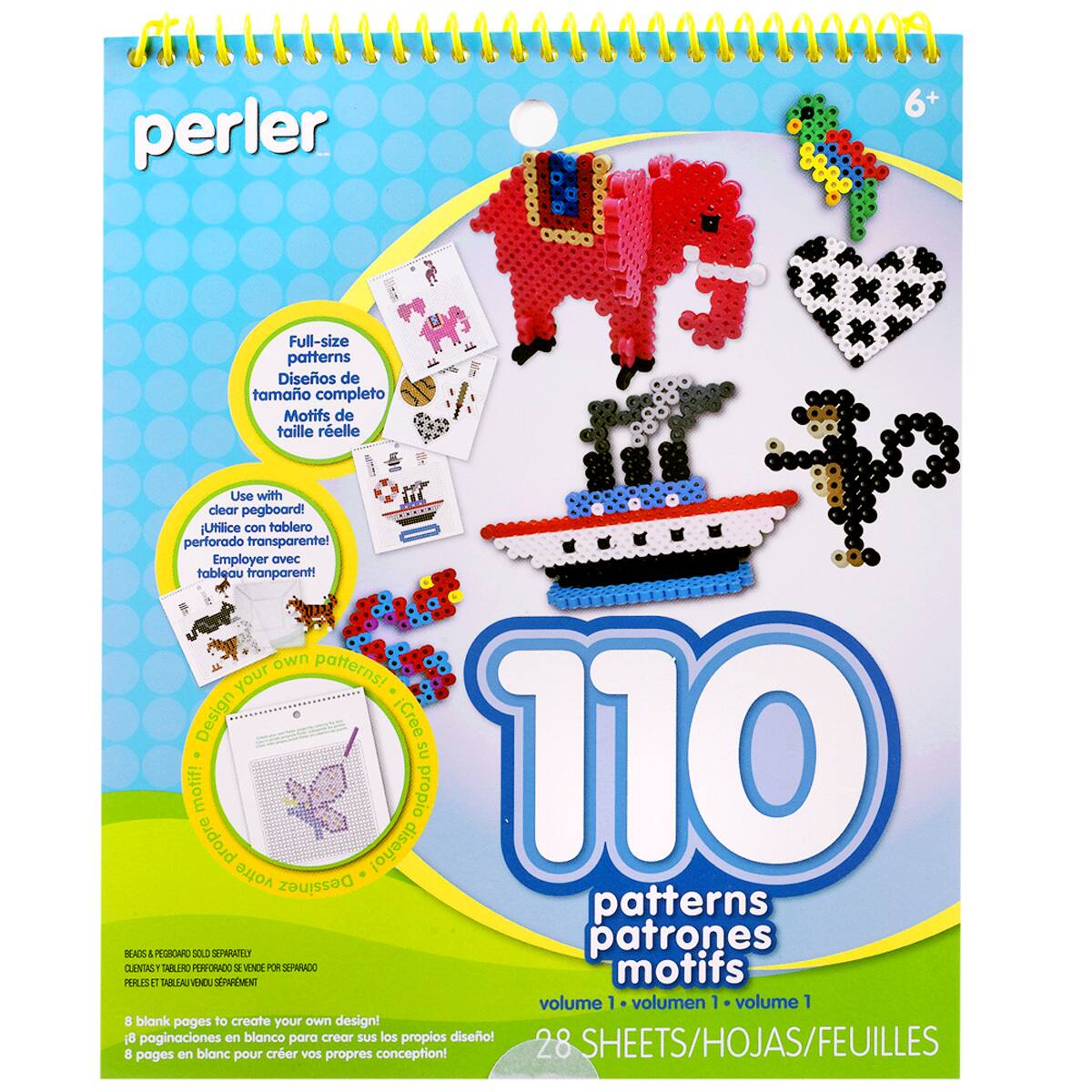 Perler Pattern Pad Striped Beads 048533227976 for sale online 