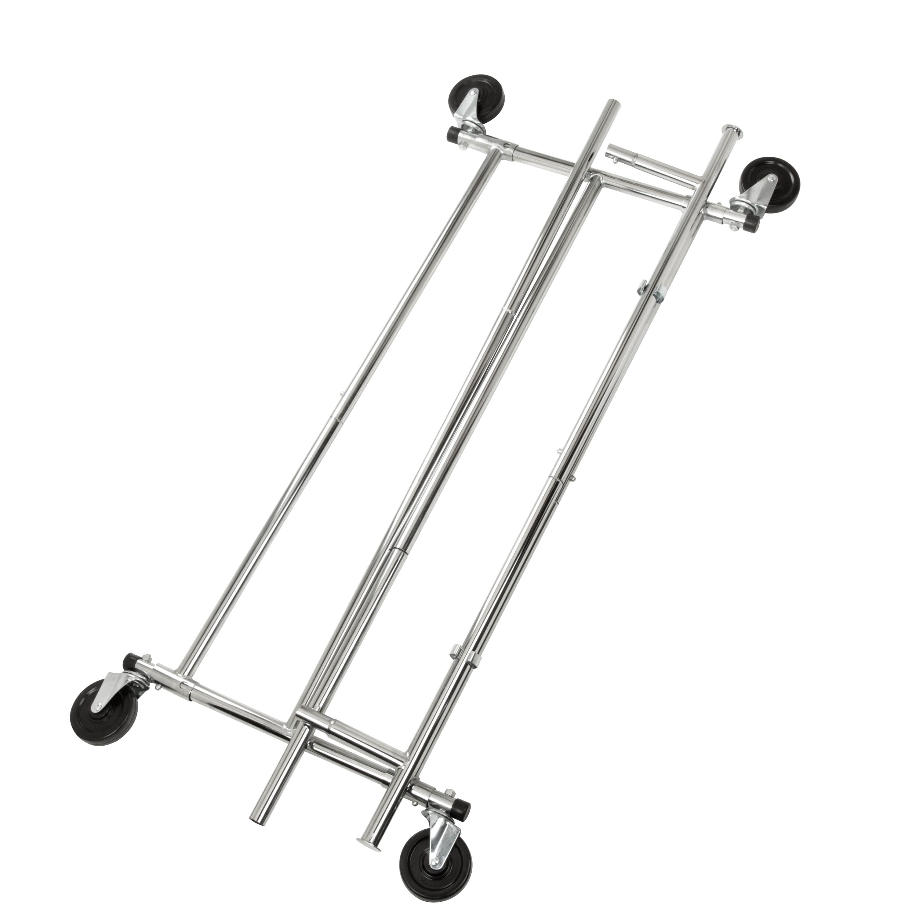 Honey Can Do Chrome Collapsible Commercial Garment Rack | Closet ...