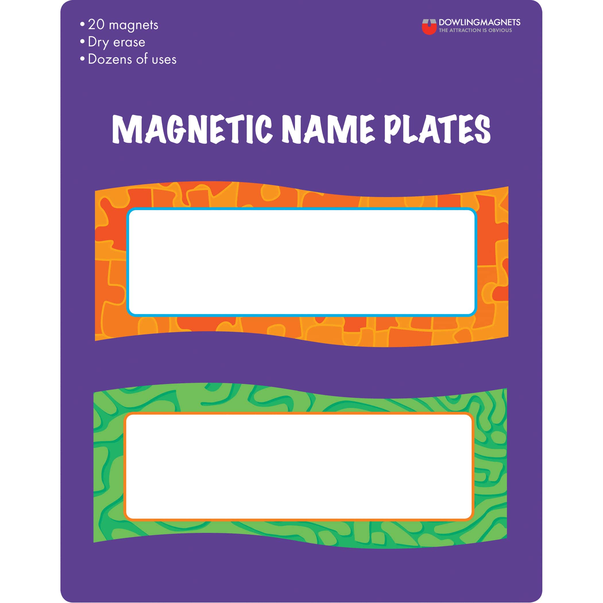 6 Packs: 2 Packs 20 ct. (240 total) Magnetic Name Plates