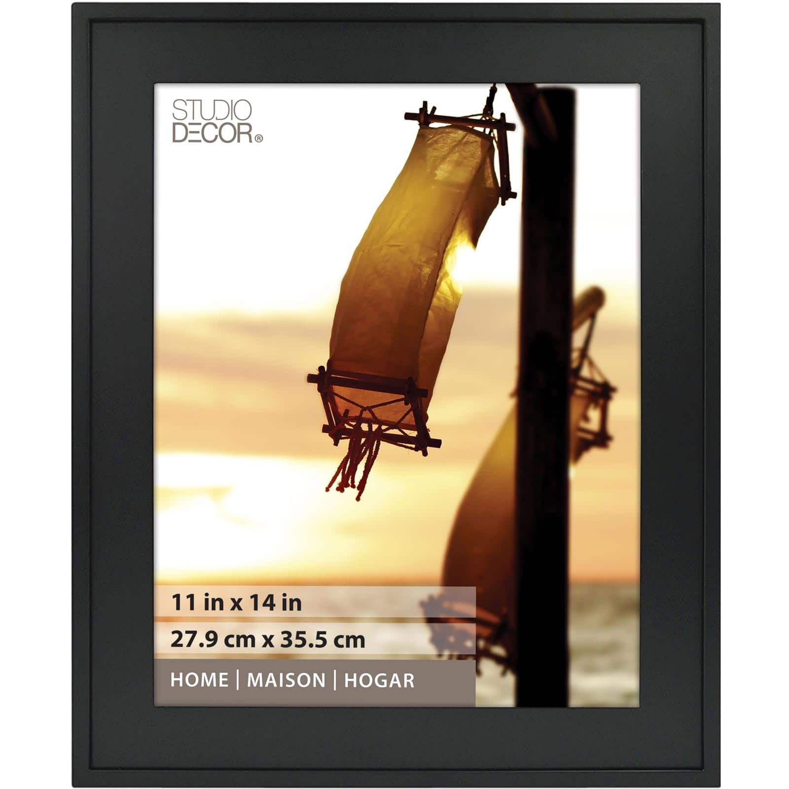 Studio Decor Platinum Collection Mini Hampton Frame Black