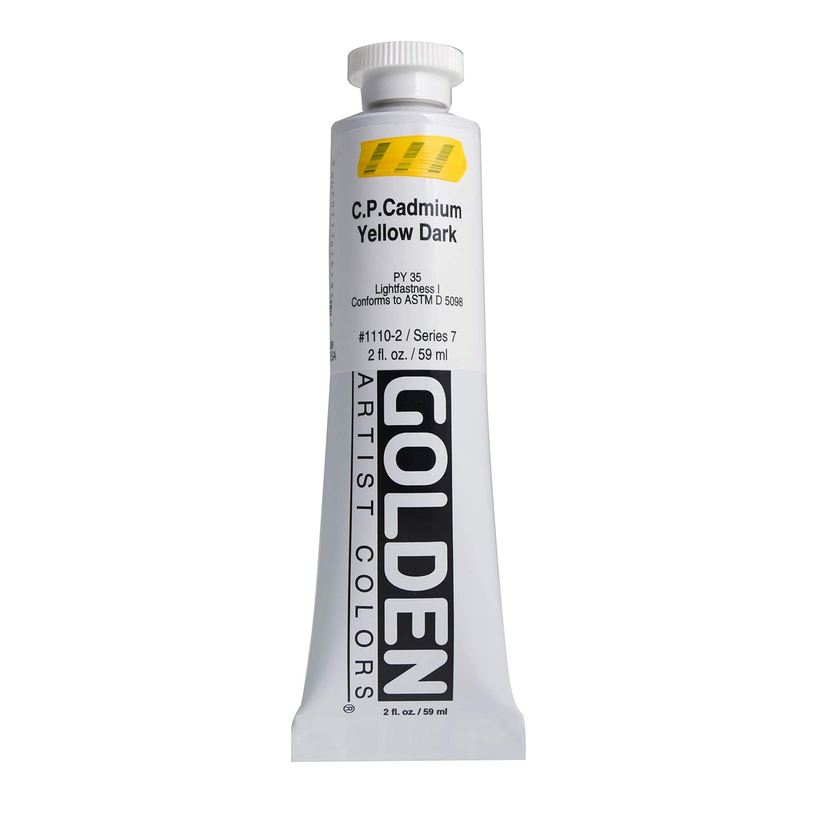 Golden Heavy Body Acrylic Paint, 2 oz in C.p. Cadmium Yellow Dark - D022491S - Art and Craft Paint Purchase the Golden Heavy Body Acrylic Paint, 2oz. sku D022491S