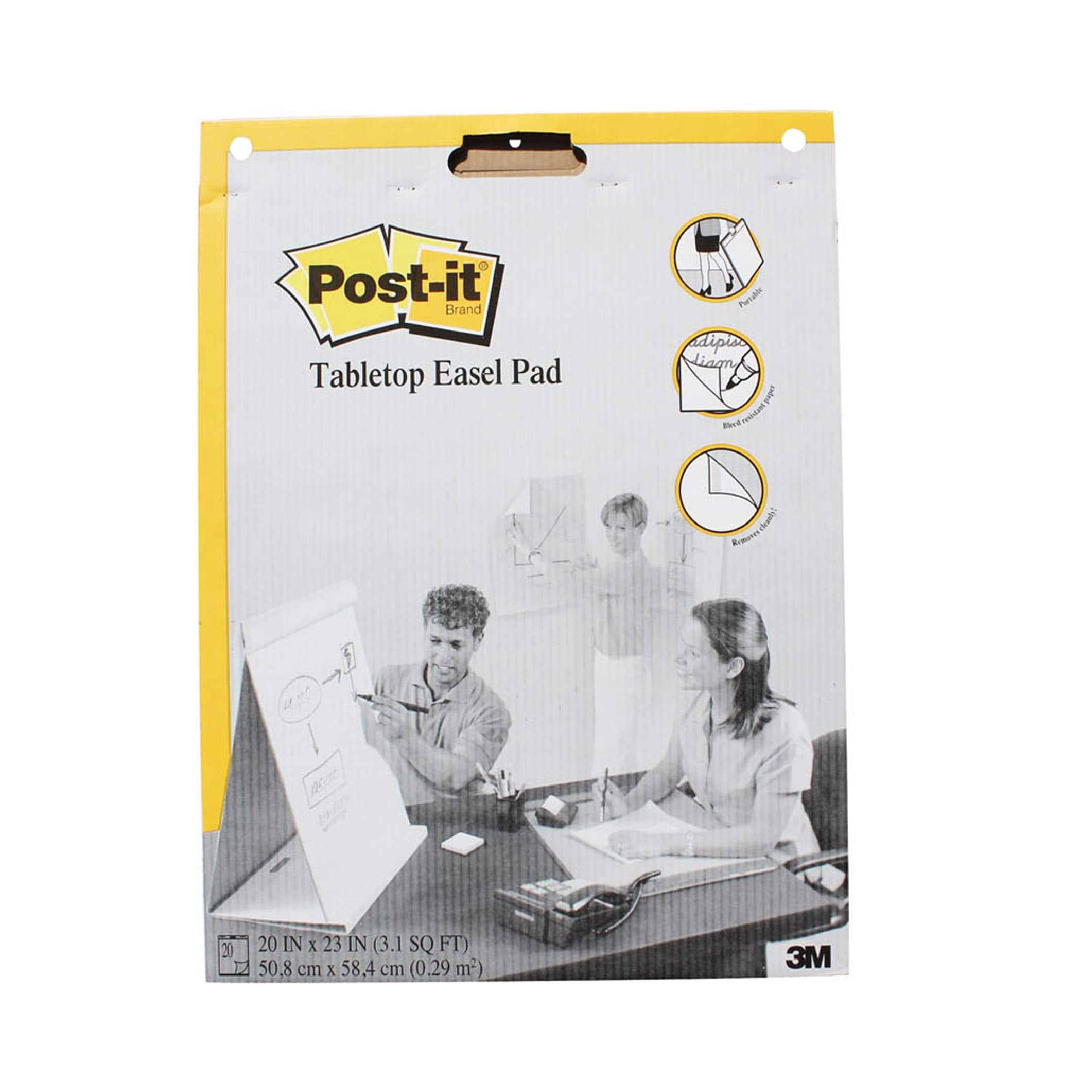 Post-it Super Sticky Portable Tabletop Easel Pad, Great for