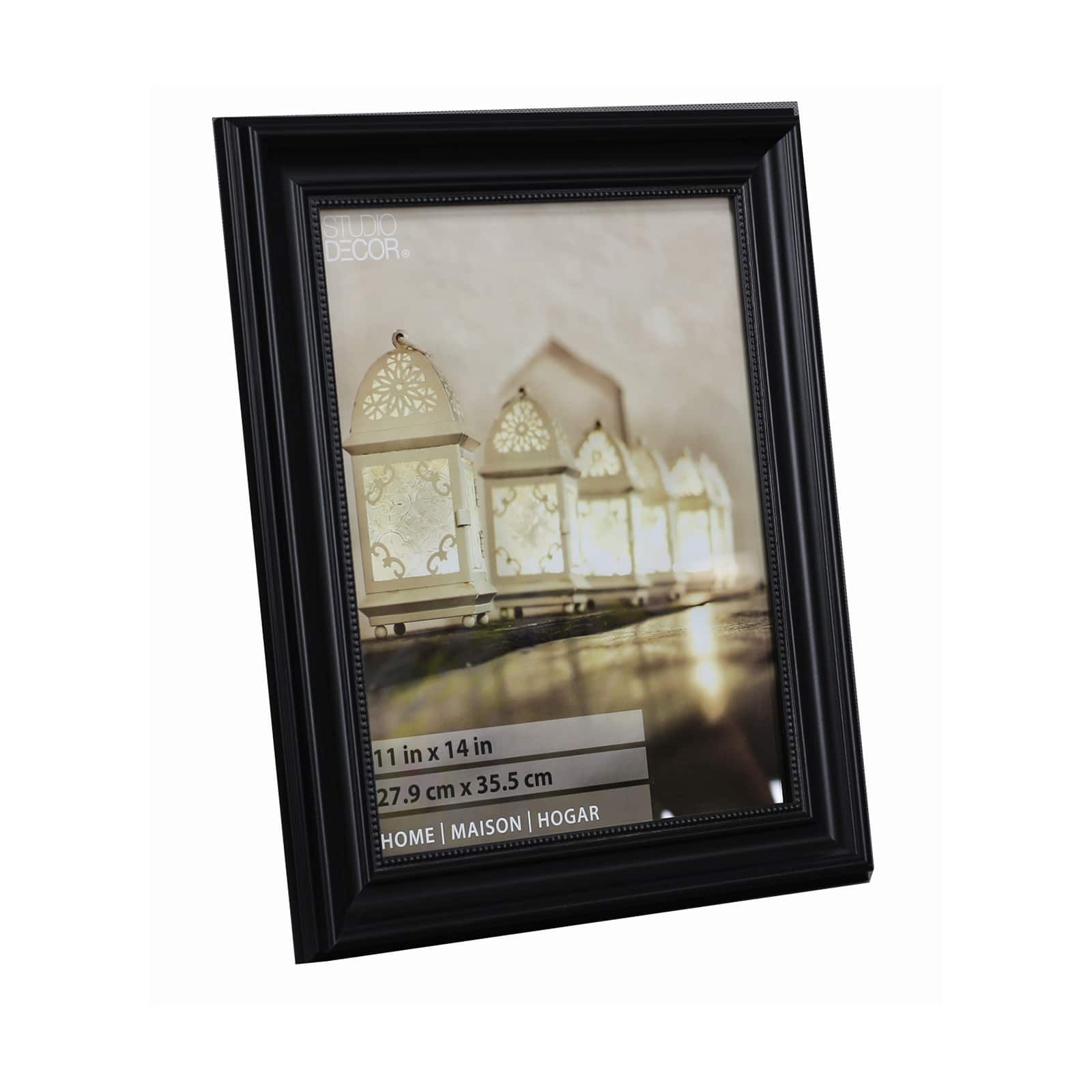 Black Classic Beaded Frame, Home Collection By Studio D&#xE9;cor&#xAE;