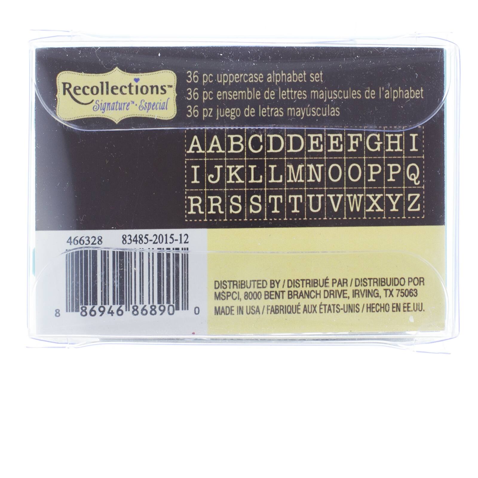 Find the Signature™ Uppercase Clickable Letters Stamp Set By