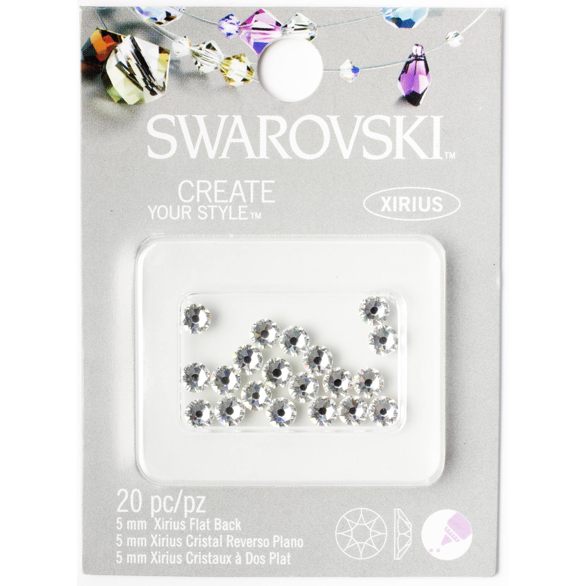 Find the Swarovski™ Create Your Style™ Flat Back Crystals, 5mm at Michaels