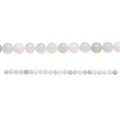 Multicolor Morganite Round Beads, 8mm by Bead Landing™ image