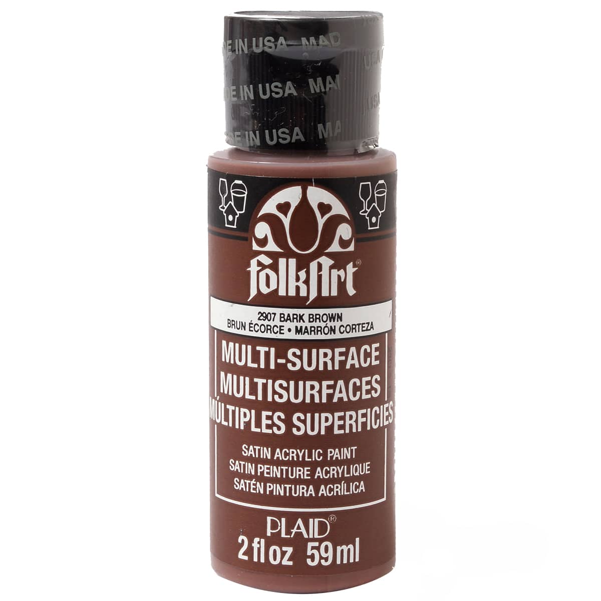 FolkArt Multi-Surface Satin Acrylic Craft Paint Set, Pastels, 16 Colors, 2oz