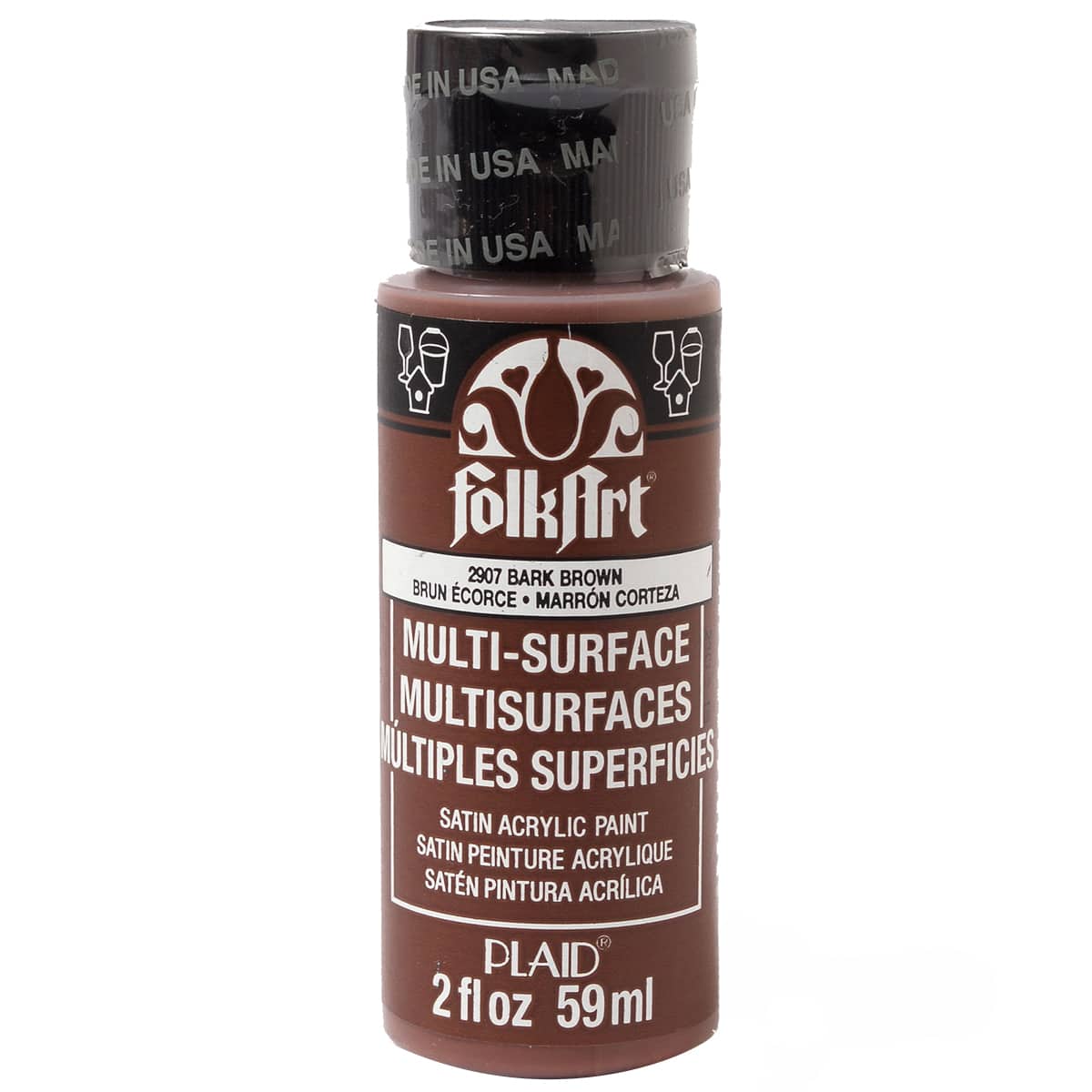 12 Pack: FolkArt® Multi-Surface Satin Acrylic Paint, 2oz.