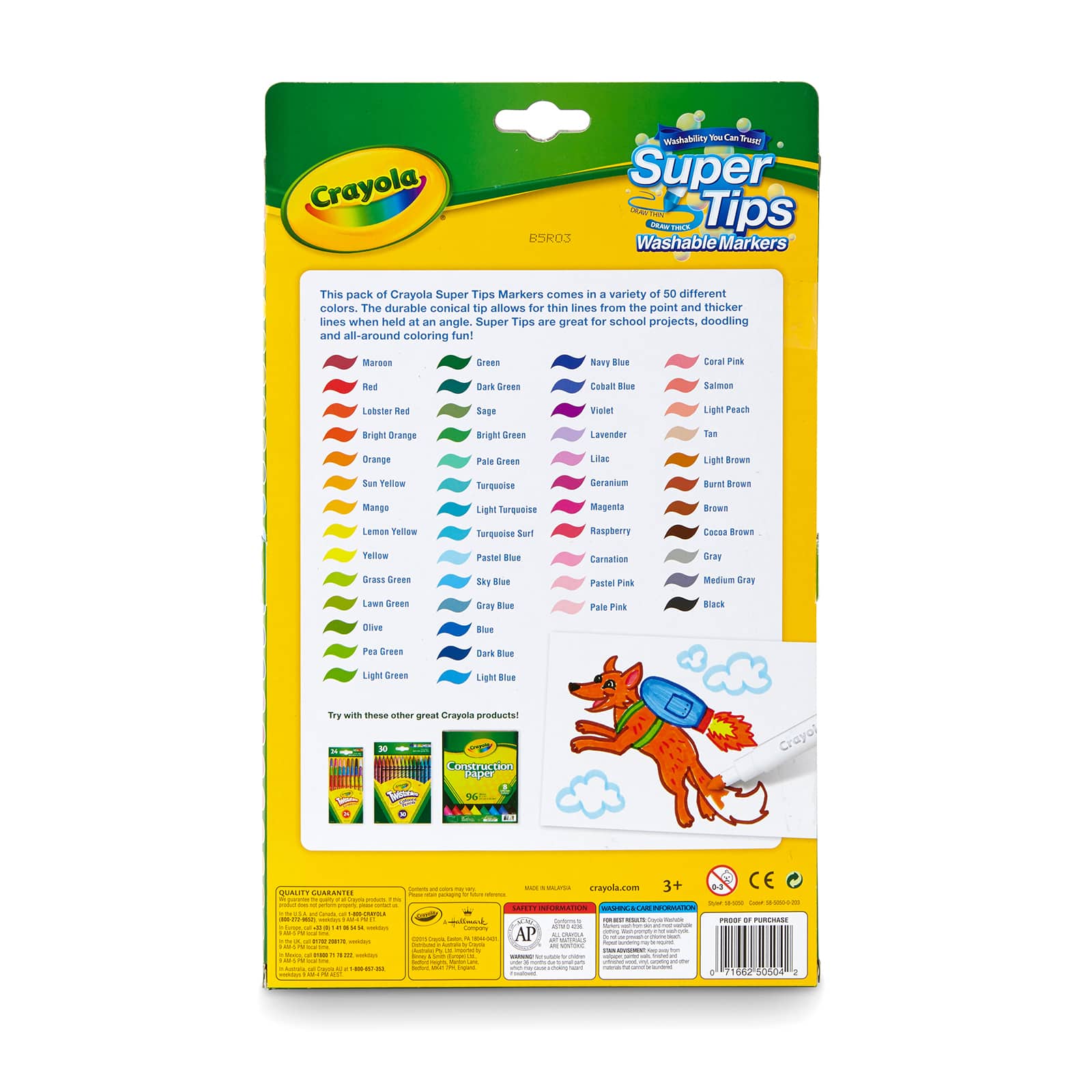 Buy wholesale Crayola Case 12 Super Tip Washable Markers