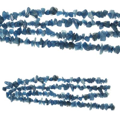 Blue Quartzite Stone Chip Beads, 8mm by Bead Landing™ image
