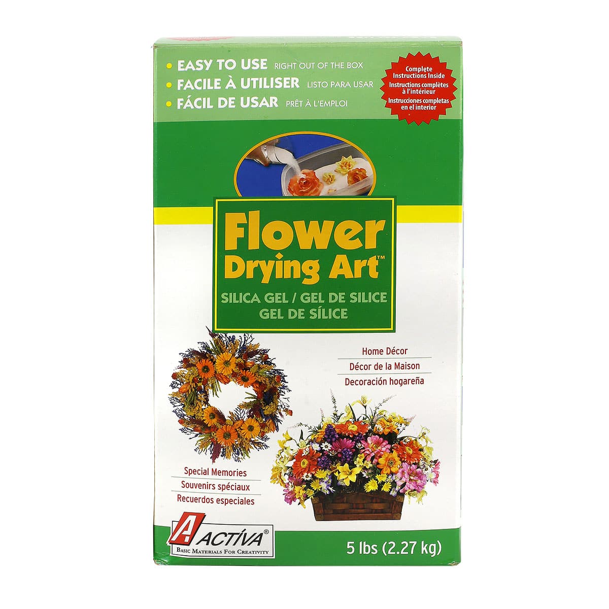 Michaels Flower Drying Silica by Ashland, Size: 5, White