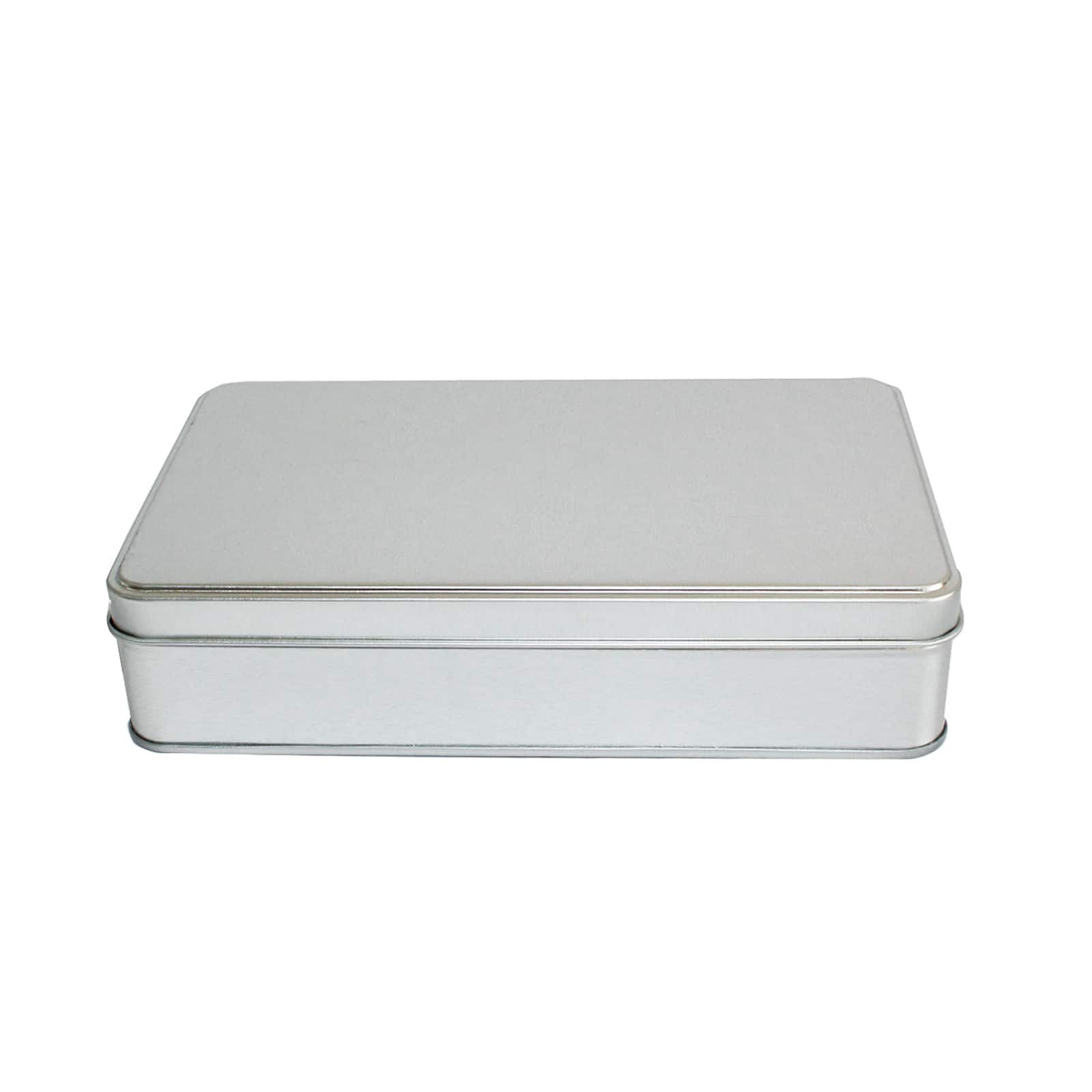 Small Square Silver Tin Container by Celebrate It