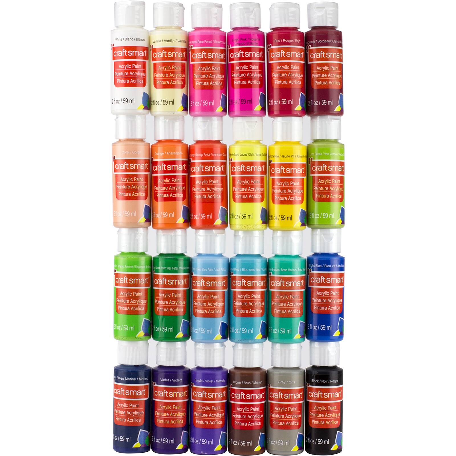 Acrylic Paint 24 Piece Set by Craft Smart®