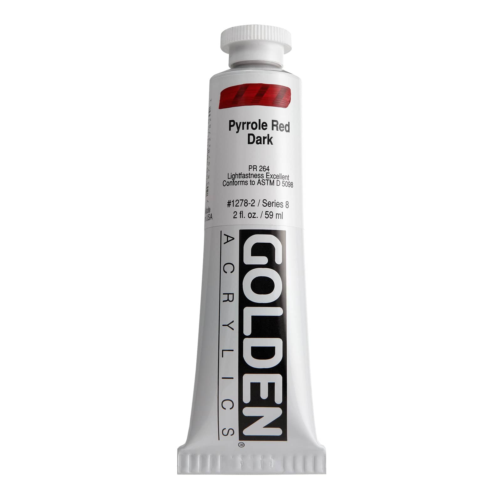 Golden Heavy Body Acrylic Paint, 2 oz in Pyrrole Red Dark - D022395S - Art and Craft Paint Purchase the Golden Heavy Body Acrylic Paint, 2oz. sku D022395S