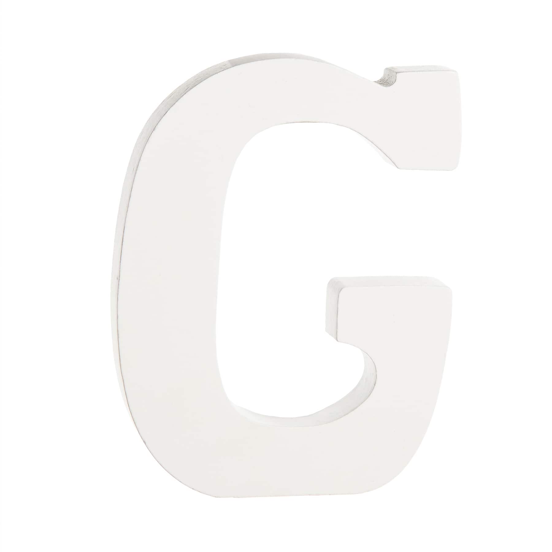 12 Pack: 4.75" White Wood Letter by Make Market®