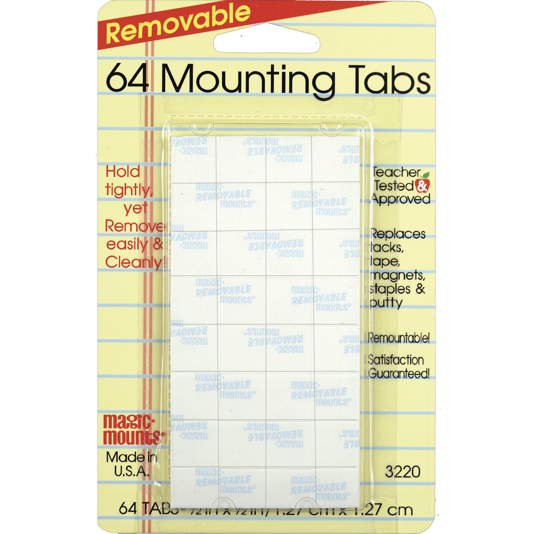 Magic Mounts® 1/2" Removable Mounting Tabs, 12 Bundle Packs