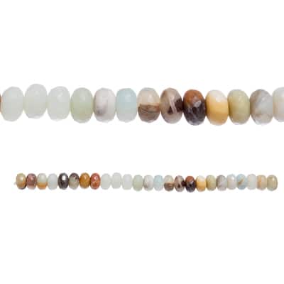 Amazonite Rondelle Beads, 8mm by Bead Landing™ image