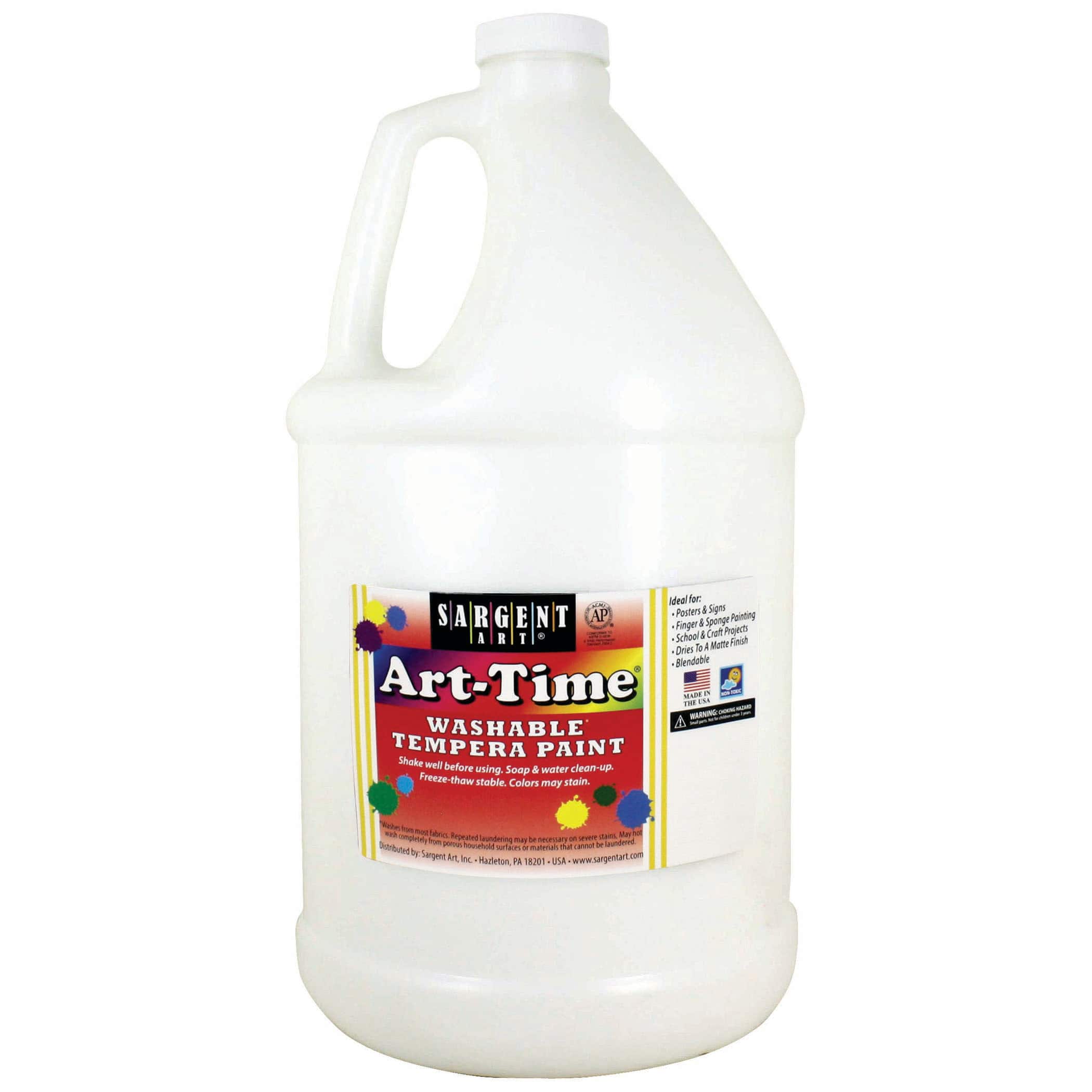 Sargent Art® Art-Time® Tempera Paint, Gallon, Black, Pack of 2