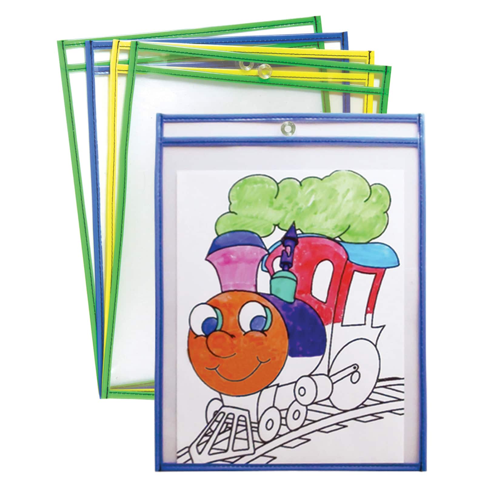 Creativity Street® Dry Erase Pockets, 10" x 13.5", Pack of 10