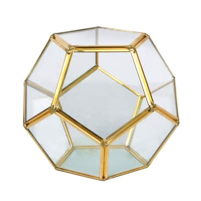 Gold Octagon Glass Terrarium By Ashland™ | Michaels